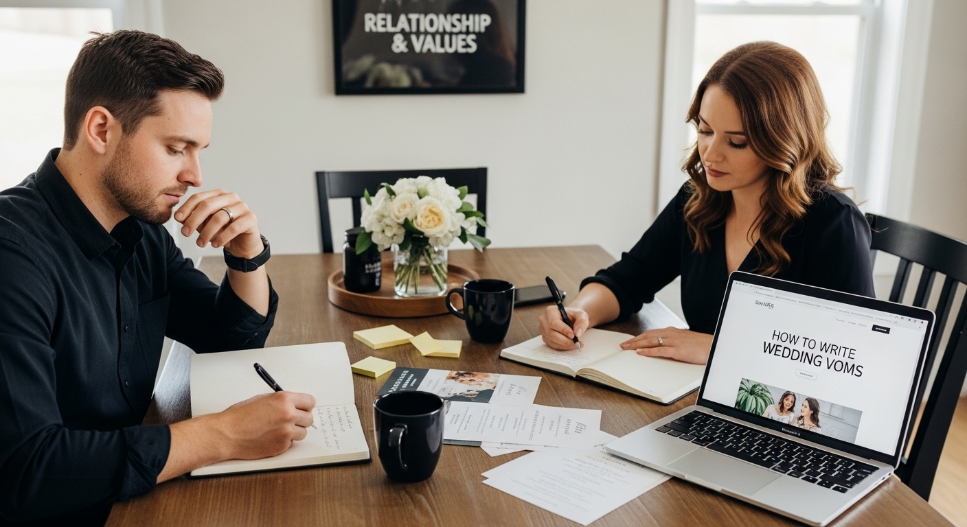 writing wedding vows instruction