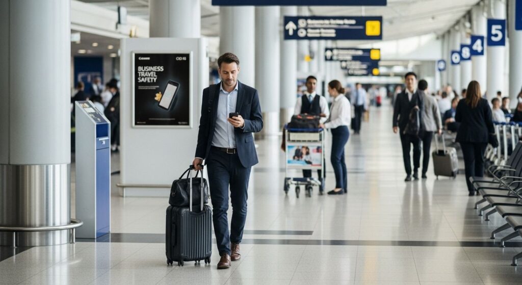 business travel safety airport